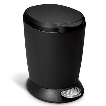 

Pedálový odpadkový koš Simplehuman – 6 l, černý plast