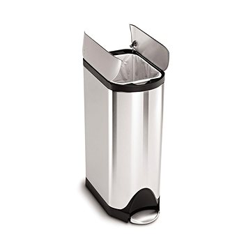

Pedálový odpadkový koš Simplehuman – 30 l, butterfly víko, kartáčovaná nerez ocel, FPP