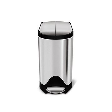 

Pedálový odpadkový koš Simplehuman – 10 l, butterfly víko, kartáčovaná nerez ocel, FPP
