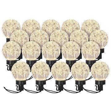 

EMOS LED světelný řetěz – 20x párty žárovky, 7,6 m, venkovní i vnitřní, teplá bílá