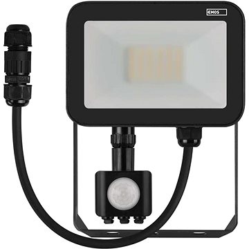 

EMOS LED reflektor PROFI s pohybovým čidlem, 20W neutrální bílá