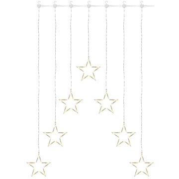

EMOS LED vánoční závěs – 7 hvězd, 67x125 cm, vnitřní, teplá bílá