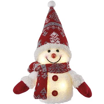

EMOS LED vánoční sněhulák svítící, 25 cm, 3x AAA, vnitřní, teplá bílá