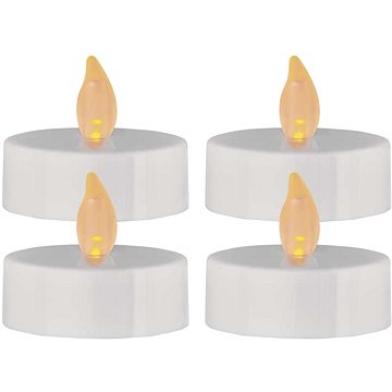 

EMOS LED dekorace – čajová svíčka maxi, bílá, CR2032, vnitřní, vintage, 4 ks