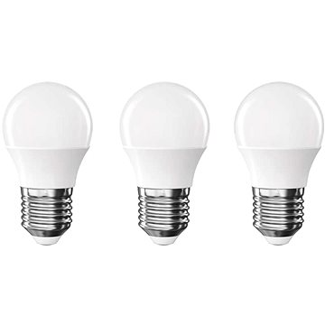 

EMOS Classic Mini Globe, E27, 4,2 W (40 W), 470 lm, teplá bílá, 3 ks