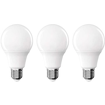 

EMOS Classic A60, E27, 9,5 W (75 W), 1055 lm, teplá bílá, 3 ks