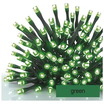 

EMOS Standard LED spojovací vánoční řetěz, 10 m, venkovní i vnitřní, zelená