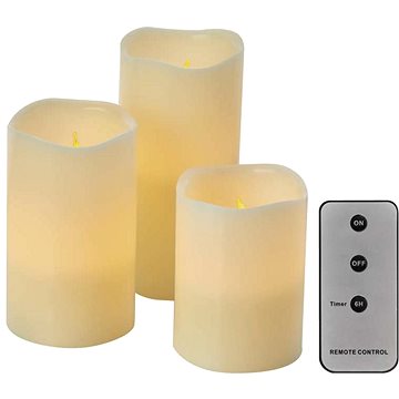 

EMOS LED dekorace – 3x vosková svíčka, 3x 3x AAA, vnitřní, vintage, ovladač