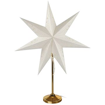 

EMOS hvězda papírová se zlatým stojánkem, 45 cm, vnitřní
