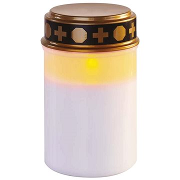 

EMOS LED hřbitovní svíčka, 12,5 cm, 2x C, venkovní i vnitřní, vintage, časovač