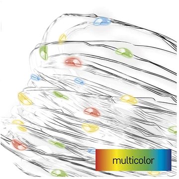

EMOS LED vánoční nano řetěz, 1,9 m, 2x AA, vnitřní, multicolor, časovač