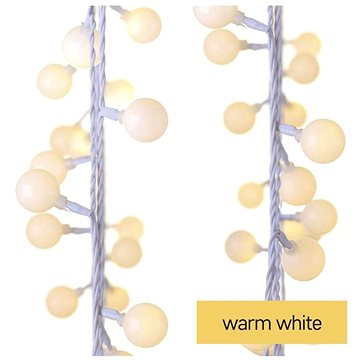 

EMOS LED světelný cherry řetěz – kuličky 2,5 cm, 4 m, venkovní i vnitřní, teplá bílá, časovač