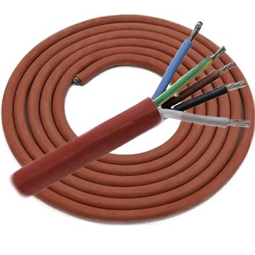 

ENCO Kabel do sauny - silikonový, pro připojení saunových kamen 5 × 2,5 mm, délka 4 m