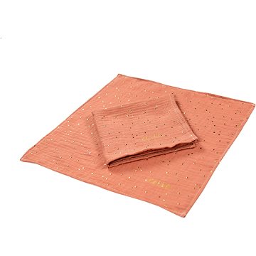 

enie baby Mušelínová plenka 70 x 70 cm melange se zlatými puntíky