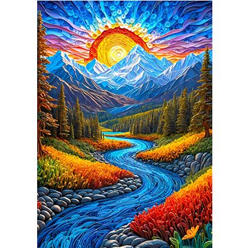 

ENJOY Puzzle Východ slunce nad krajinou 1000 dílků