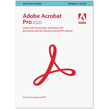 Adobe Acrobat Pro, Win/Mac, CZ (BOX) - Kancelářský software