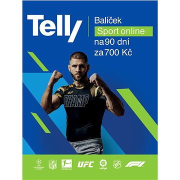 

TELLY Sportovni balíček - předplatné 3 měsíce