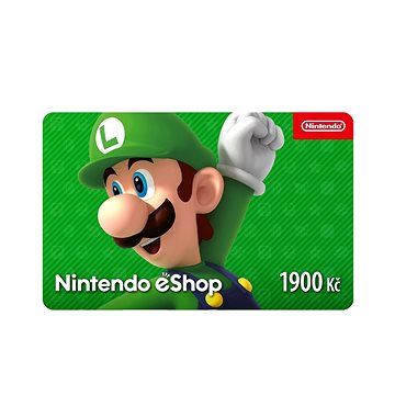 Karta na e-shop Nintendo 1900Kč