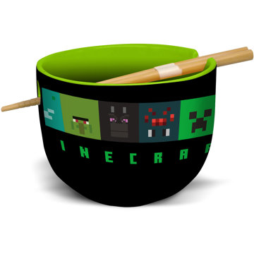 Minecraft ramen miska a hůlky – dárkový set