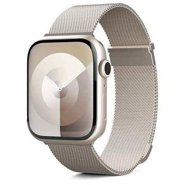 

Epico Milanese+ pro Apple Watch SE/Series 1-9 (38/40/41mm)/10 (42mm) - hvězdně bílý