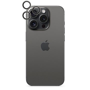 

Epico hliníkové ochranné sklo na čočky fotoaparátu pro iPhone 16 Pro/16 Pro Max - černá