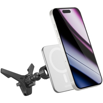 

Epico Qi2 Mag+ bezdrátová autonabíječka - stříbrná/bílá