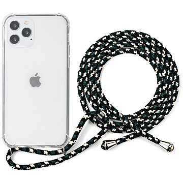 Epico Nake String Case iPhone 12 Pro Max bílá transparentní/černo-bílá - Kryt na mobil