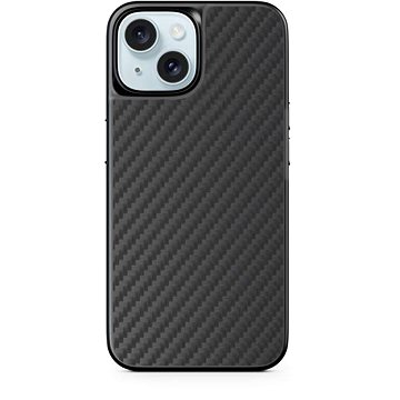 

Epico Mag+ Hybrid Carbon kryt pro iPhone 15 s podporou MagSafe - černý