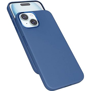 

Epico Mag+ kožený kryt iPhone 15 Plus - modrý