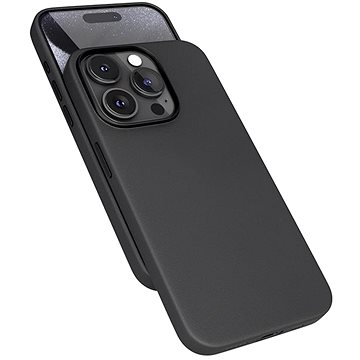 

Epico Mag+ kožený kryt iPhone 15 Pro - černý