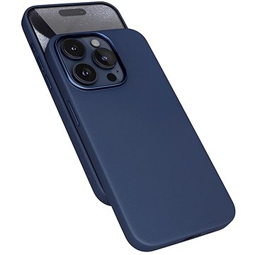 

Epico Mag+ kožený kryt iPhone 15 Pro Max - modrý
