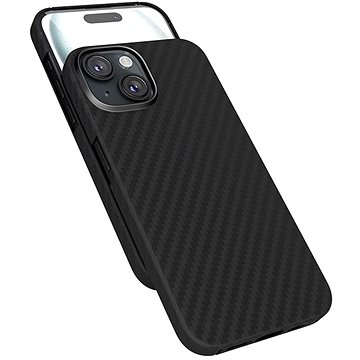 

Epico Mag+ Carbon kryt pro iPhone 15 s podporou MagSafe - černý