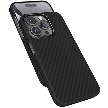 

Epico Mag+ Carbon kryt pro iPhone 15 Pro Max s podporou MagSafe - černý