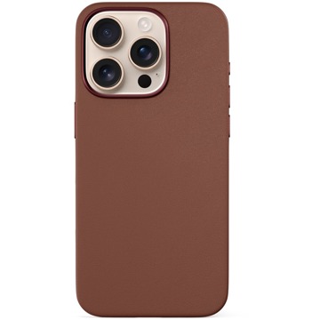

Epico Mag+ kožený kryt iPhone 16 Pro - hnědý