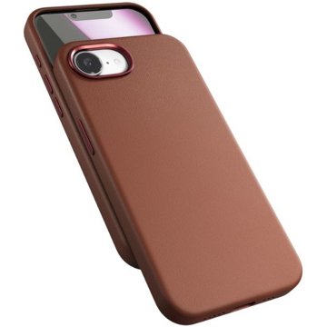 

Epico Mag+ kožený kryt iPhone 16e - hnědá