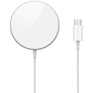 

Epico bezdrátová hliníková nabíječka s podporou uchycení MagSafe - stříbrná