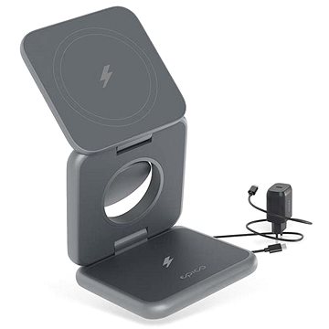 

Epico Mag+ skládací bezdrátová nabíječka s podporou MagSafe - vesmírně šedá
