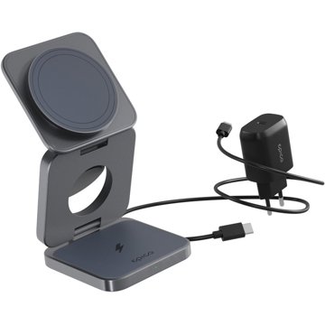 

Epico UltraBase 3in1 Fold Mag+ bezdrátový nabíjecí stojánek EF30 - vesmírně šedá