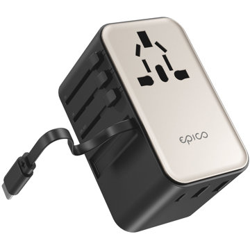 

Epico UltraBoost Universal GaN 70W cestovní adaptér EU70 - titanová