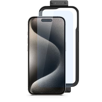 

Spello ochranné sklo pro iPhone 15 Pro - 2ks s instalačním rámečkem