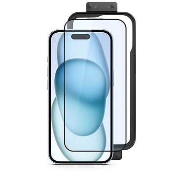 

Epico Resolve Edge to Edge ochranné sklo s instalačním rámečkem iPhone 15