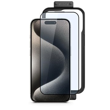

Epico Resolve Edge to Edge ochranné sklo s instalačním rámečkem iPhone 15 Pro Max