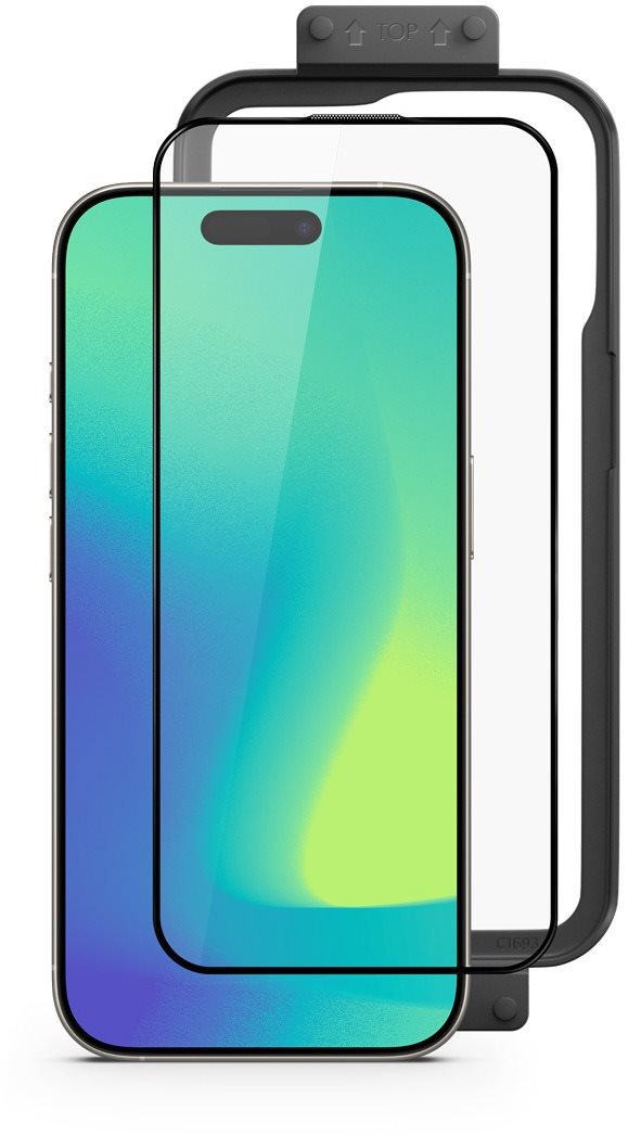 

Spello Shield 3D ochranné sklo s instalačním rámečkem iPhone 15/16 - 2ks