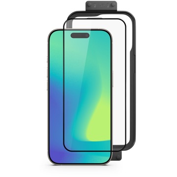 

Spello Shield 3D ochranné sklo s instalačním rámečkem iPhone 15/16