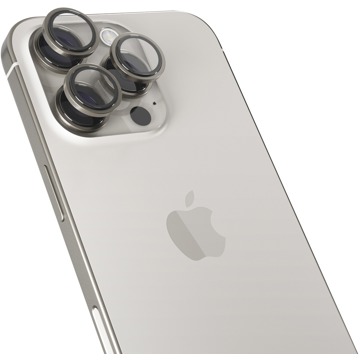 

Epico hliníkové ochranné sklo na čočky fotoaparátu pro iPhone 16 Pro/16 Pro Max - přírodní titan