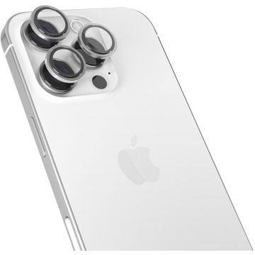

Epico hliníkové ochranné sklo na čočky fotoaparátu pro iPhone 16 Pro/16 Pro Max - bílý titan