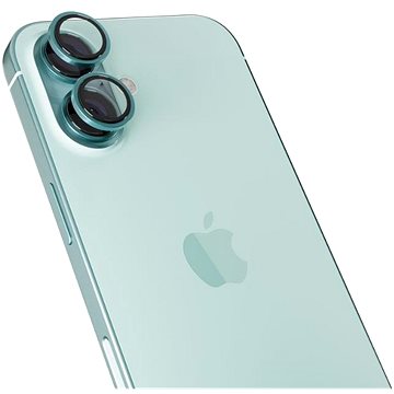 

Epico hliníkové ochranné sklo na čočky fotoaparátu pro iPhone 16/16 Plus - modrozelená