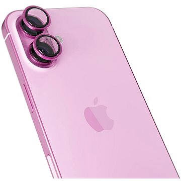 

Epico hliníkové ochranné sklo na čočky fotoaparátu pro iPhone 16/16 Plus - růžová