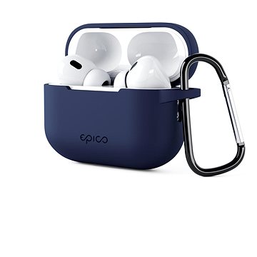 

Epico silikonové pouzdro pro Airpods Pro 2 s karabinou - tmavě modré