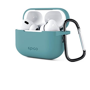 

Epico silikonové pouzdro pro Airpods Pro 2 s karabinou - zelené